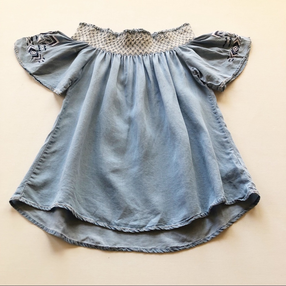Big Strike USA Off the Shoulder Boho Top